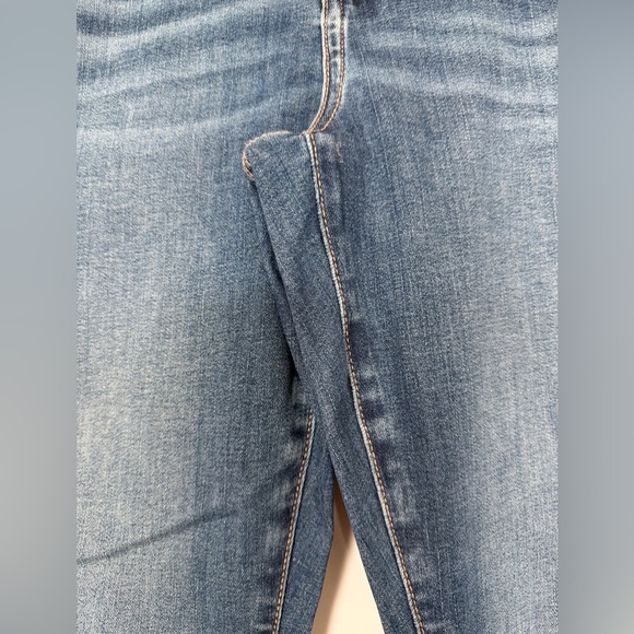 AE American Eagle high rise skinny kick bootcut jeans size 14 short - Picture 2 of 8